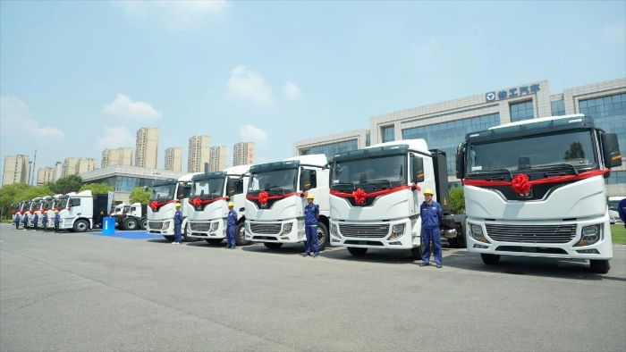 目的地：大西北！100臺徐工新能源重卡滿電啟程